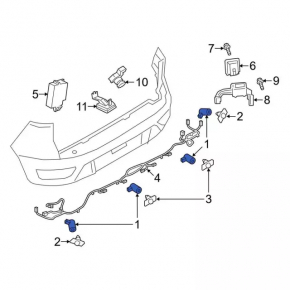 Senzor de parcare spate Ford Edge 15- fără inel