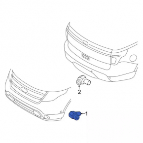 Senzor de parcare spate Ford Edge 15- fără inel