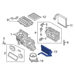 Radiator radiator Ford Mustang Mach-E 21-23