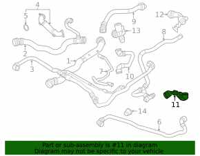 Патрубок системы охлаждения BMW X3 G01 20-24 2.0T