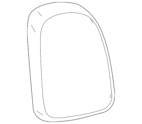 Bandă stop exterioară dreapta pentru Mini Cooper Countryman F60 17-21, negru lucios