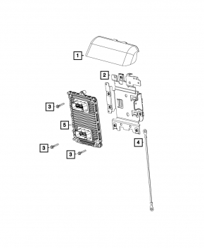 Блок ECU компьютер двигателя Jeep Grand Cherokee WK2 18-22 3.6