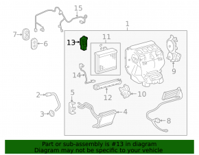 Клапан печки кондиционера Lexus ES300h ES350 13-18