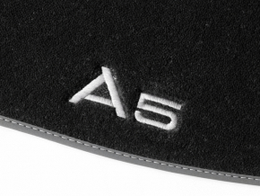 Комплект ковриков салона ткань 2шт передние Audi A5 F5 18-25 5D черная с надписью A5