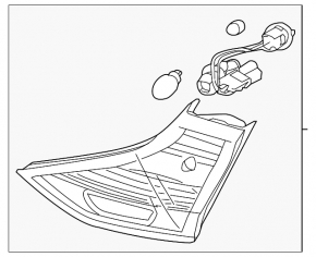 Lampa spate interioara, stanga Hyundai Ioniq 17-22 halogen