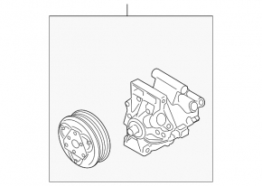 Компрессор кондиционера Nissan Versa 12-19 usa сломана фишка, кривой шкив