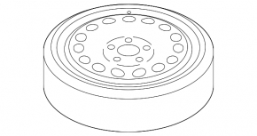 Запасное колесо докатка Porsche Panamera 10-16 R19 155/70
