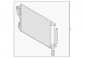 Condensator radiator aer condiționat Kia Sportage 17-19 2.4 FWD