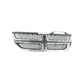 Решетка радиатора grill Dodge Journey 11-20 хром с эмблемой