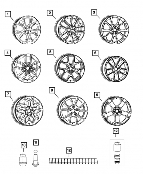 Диск колесный R18 x 8J ET56.4 Jeep Grand Cherokee WK2 17-20 легкая бордюрка