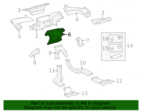 Воздухоприемник печки Toyota Prius 30 10-15