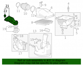 Воздухоприемник Honda Accord 13-17 3.5