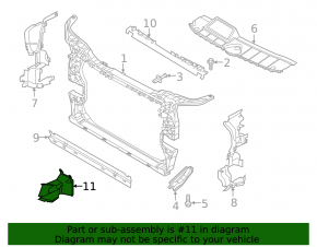 Воздуховод охлаждение тормозов правый Audi Q5 80A 18-20 3.0T