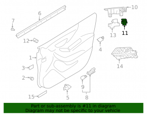 Кнопка блокировки двери передняя правая Subaru Impreza 17-23