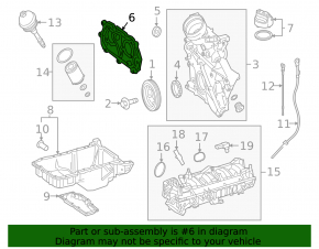 Capac chiulasă față Mercedes W167 GLE 350 20-23 2.0T