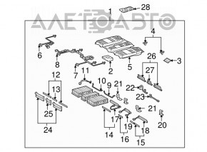 Аккумуляторная батарея ВВБ в сборе Lexus RX400h 06-09