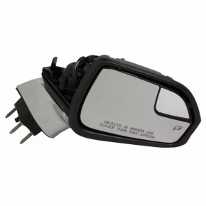 Ansamblu oglindă retrovizoare dreapta pentru Lincoln MKZ 2017-2018, 14 pini, semnalizare, încălzită, proiecție, rabatabilă automat, BSM, argintiu, cromat
