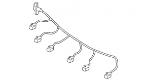 Cablare cameră video față Mercedes W167 GLE 350 450 20-23 grilă radiator
