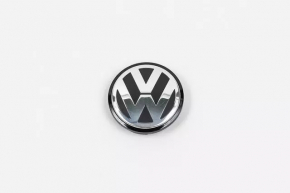 Центральный колпачок на диск VW Jetta 18-18 USA черный с хром, тип 1