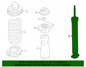 Амортизатор задний правый BMW 4 G22 G26 21-26 430i Gran Coupe