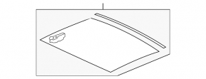 Стекло люка VW CC 08-16
