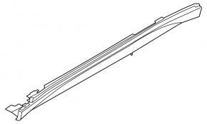 Порог правый BMW X1 F48 16-22 X-line, Sport-line, структура