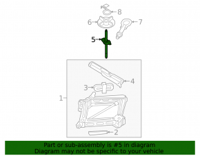 Крепление запасного колеса Ford Escape MK4 20-26 1.5T, 2.0T 2 части