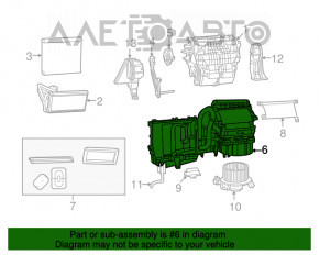 Печка в сборе Dodge Journey 11-13 сломаны крепление