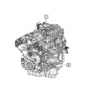 Двигатель Dodge Journey 12-12 3.6 92к, клин, на зч