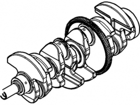 Коленвал Ford Escape 17-19 2.0Т К:52.00 Ш:52.00