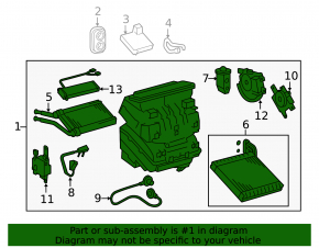 Печка в сборе кондиционер Toyota Rav4 16-18 hybrid auto