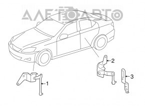 Датчик наклона кузова передний Lexus GS300 GS350 GS430 GS450h 06-11 с тяжкой, rwd