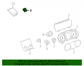 Кнопка аварийной сигнализации Land Rover Range Rover Velar 18-22