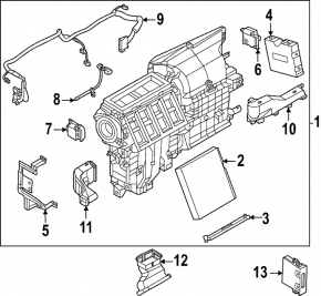 AMPLIFICATOR CONTROL AER CONDIȚIONAT Nissan Ariya 23-25