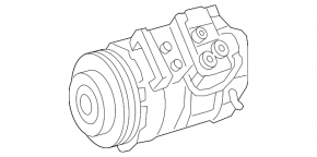 Компрессор кондиционера Mercedes W212 12-13 с магнитной муфтой