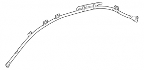 Подушка безопасности airbag боковая шторка левая Mercedes C-class W205 15-21