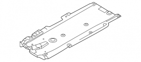 Защита днища передняя левая Mazda 3 19-26