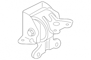 Suport motor stânga pentru Mitsubishi Outlander 2008-2013 2.4