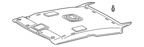 Обшивка потолка Toyota Solara 04-08 беж без люка