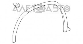 Накладка арки крыла передняя левая Lexus RX350 RX450h 16-19