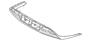 Губа заднего бампера Hyundai Sonata 20-22 SEL, SEL Plus, Limited. US