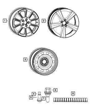 Комплект дисков R16 4шт Dodge Dart 13-16
