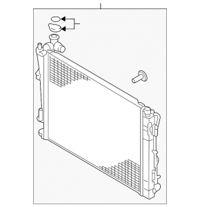 Radiator de răcire cu apă Hyundai Sonata 11-15 2.4