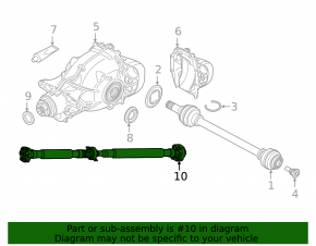 Карданный вал кардан BMW X3 G01 22-24 2.0T RWD