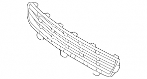 Grila inferioară a barei de protecție față Toyota Camry v40 10-11