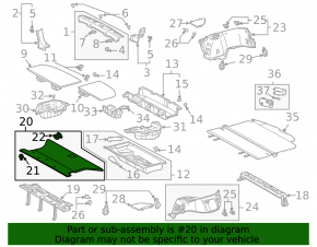 Покрытие багажника переднее Lexus RX300 RX330 RX350 RX400h 04-08 черн