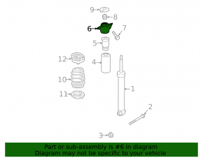 Опора амортизатора задняя левая Audi A4 B9 17-25 AWD