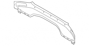 Задняя панель Ford Focus mk3 11-18 4d в сборе 2 части