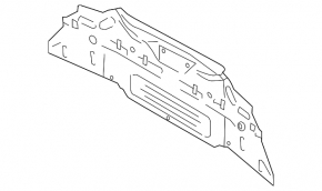 Panoul din spate al modelului Ford Mustang mk6 15- 2 piese coupe