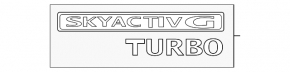 Inscripție emblemă SKYACTIV G TURBO ușă portbagaj Mazda CX-5 22-25